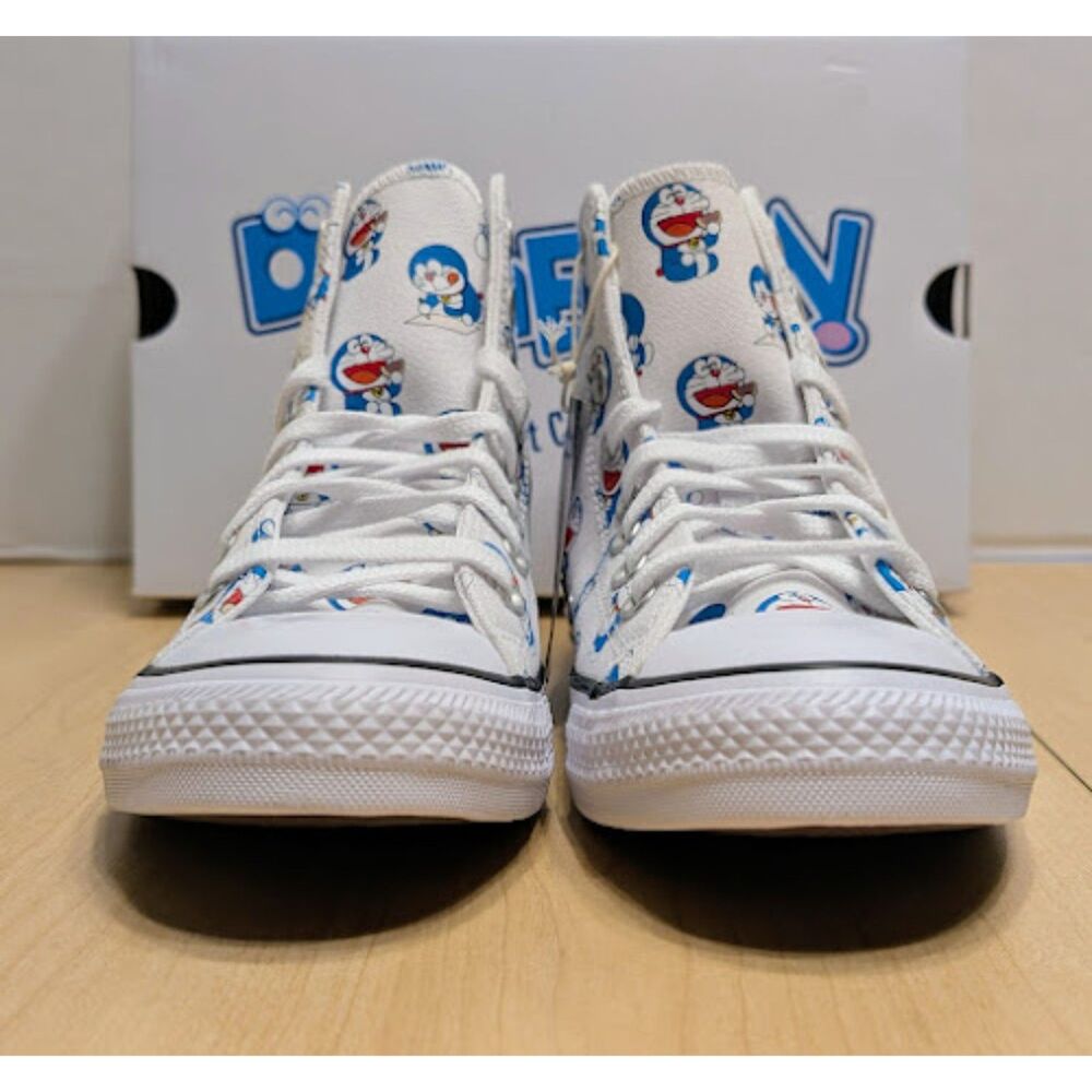 Converse Chuck Taylor All Star Doraemon Cat Robot Unisex High Top Shoes W10 NIB - Picture 6 of 15